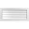 Ekena Millwork Vertical Surface Mount PVC Gable Vent w/ 2"W x 2"H , Brickmould Sill Frame, 30"W x 14"H GVPVE30X1403SN - alternate 1